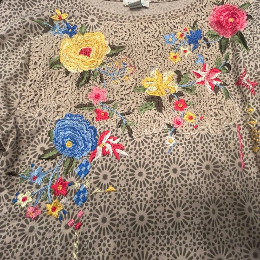 NWOT Sundance Sunny Disposition Embroidered Top Size M - Picture 4 of 9